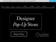 Tablet Screenshot of designerpopupstore.com